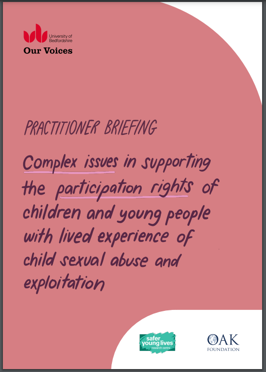 Pink background with title of the briefing